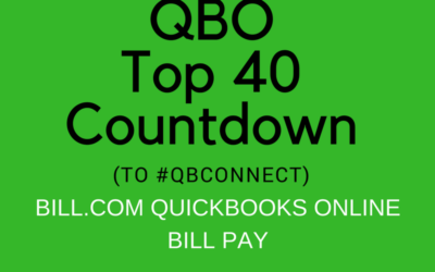 QBO Top 40 Countdown (to #QBConnect) Bill.com QuickBooks Online Bill Pay