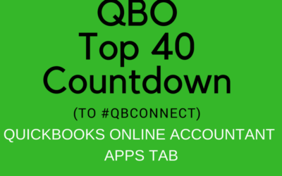 QBO TOP 40 COUNTDOWN (to #QBConnect) QuickBooks Online Accountant Apps Tab 