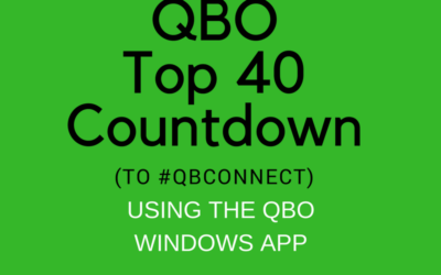 QBO TOP 40 COUNTDOWN (to #QBConnect) Using the QBO Windows app