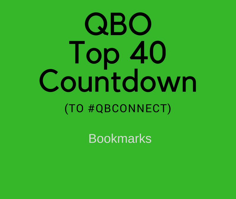 QBO Top 40 Countdown (to #QBConnect) – Bookmarks
