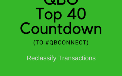 QBO Top 40 Countdown (to #QBConnect) – Reclassify transactions