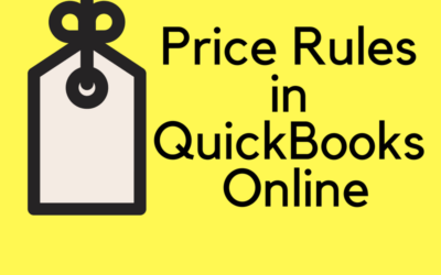 Price Rules in QuickBooks Online