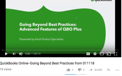 QuickBooks Online: Going Beyond Best Practices