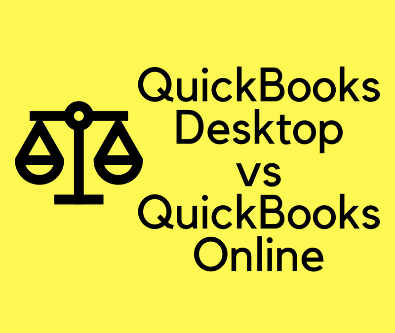 ADVANTAGES – QUICKBOOKS DESKTOP vs QUICKBOOKS ONLINE