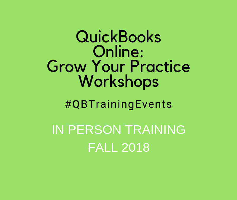 QuickBooks Online: Grow Your Practice Workshops