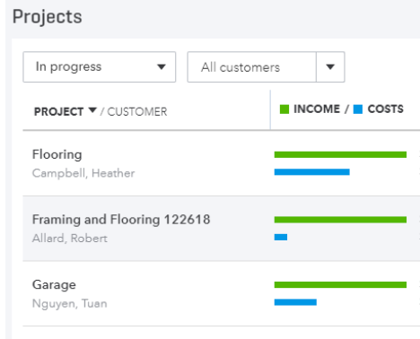 QuickBooks Online Projects – What’s New
