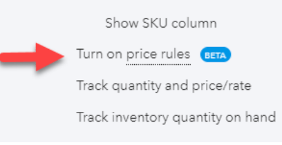 Discounts in QuickBooks Online Using Price Rules