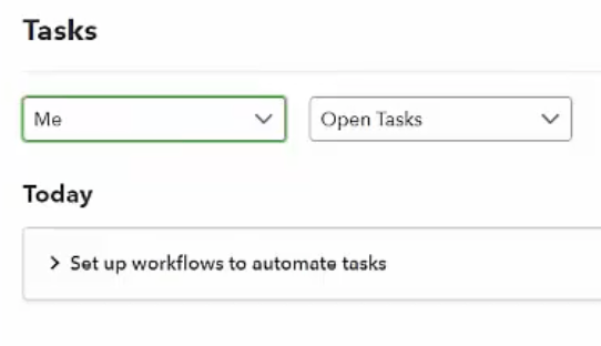 Tasks and Workflows in QuickBooks Online Advanced